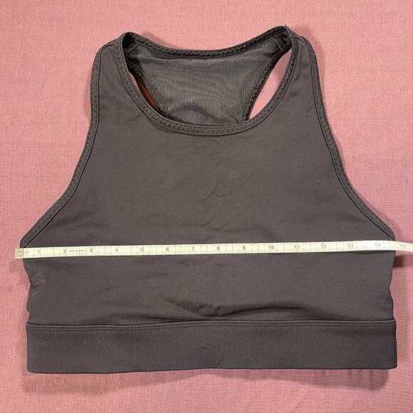 Fabletics Trinity High Impact Sports Bra Triple Pocket Design in Black - Picture 2 of 3